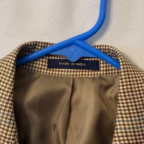 Macy’s 36S Club Room Gold Brown Blazer, Sport Coat - Picture 7 of 12